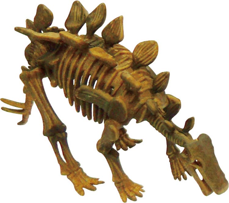 BEV-DN-002　3D恐竜パズル　ミニ ステゴサウルス　10ピース　立体パズル