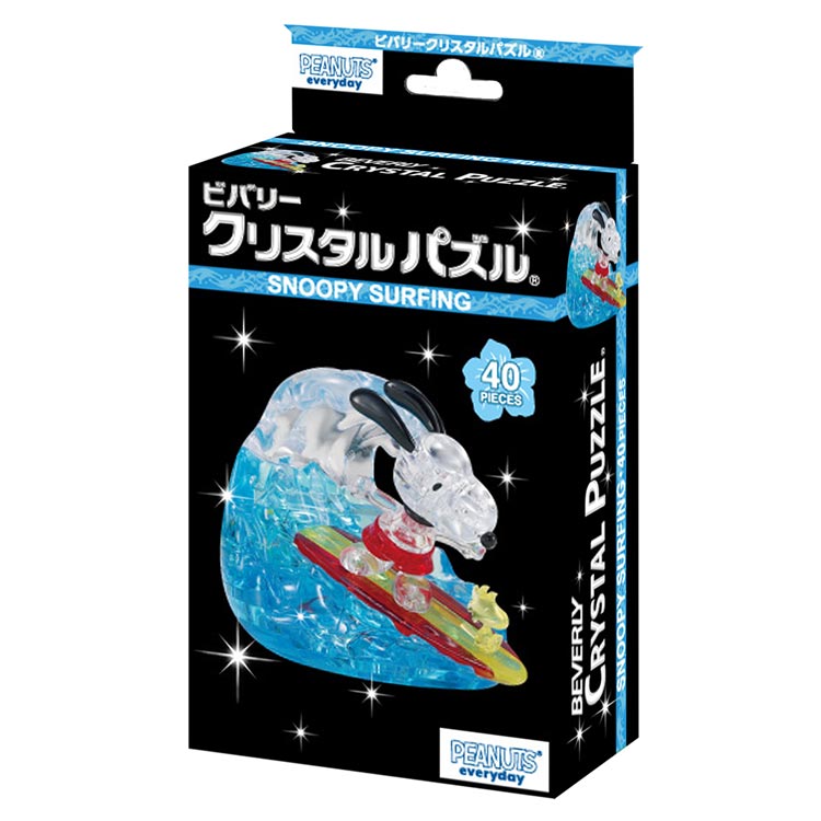 Bev クリスタルパズル スヌーピー サーフィン 40ピース ビバリー の商品詳細ページです 日本最大級のジグソーパズル通販専門店 ジグソークラブ