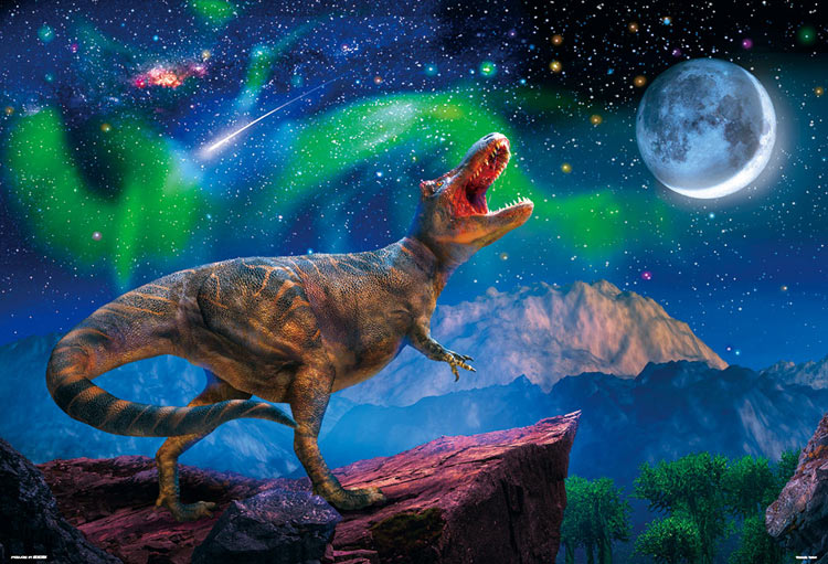 星月夜のティラノサウルス（服部 雅人）　1000ピース　ジグソーパズル　BEV-61-440