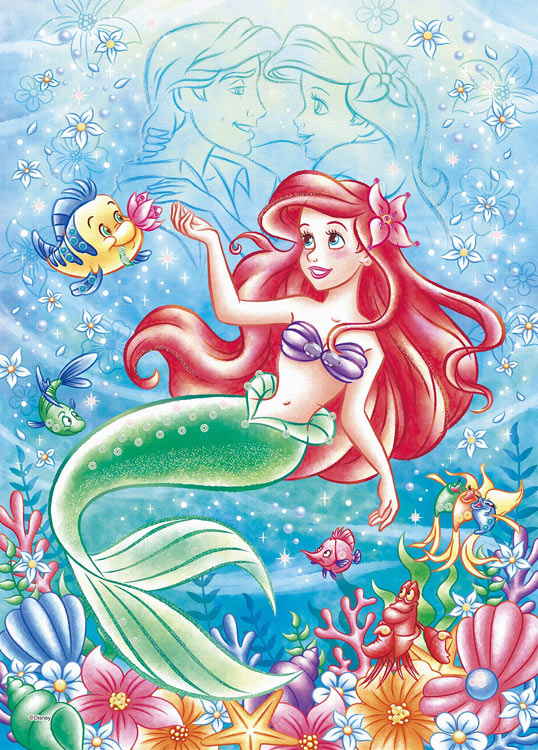Epo 74 009 ディズニー Ocean Romance Ariel オーシャンロマンス アリエル 500ピース Cp Pd エポック社 の商品詳細ページです 日本最大級のジグソーパズル通販専門店 ジグソークラブ