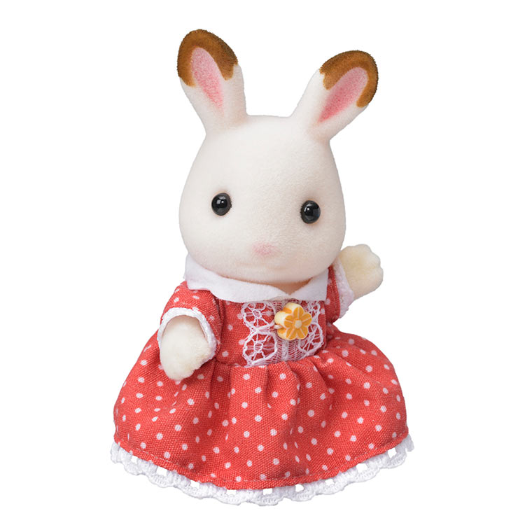 ウ-64　シルバニアファミリー　ショコラウサギの女の子　おもちゃ　［CP-SF］