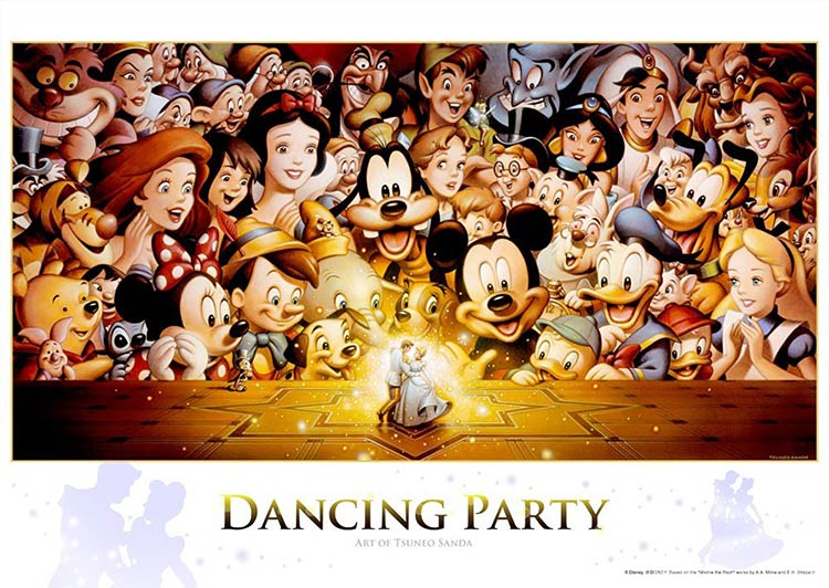 TEN-D300-284　ディズニー　Dancing Party（オールキャラクター）　300ピース　ジグソーパズル