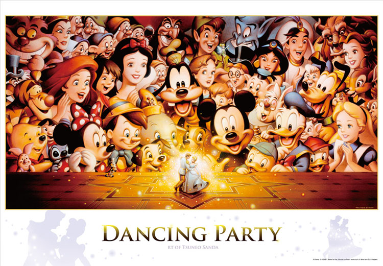 TEN-D1000-434　ディズニー　Dancing　Partyアートコレクション　1000ピース　ジグソーパズル　［CP-D］