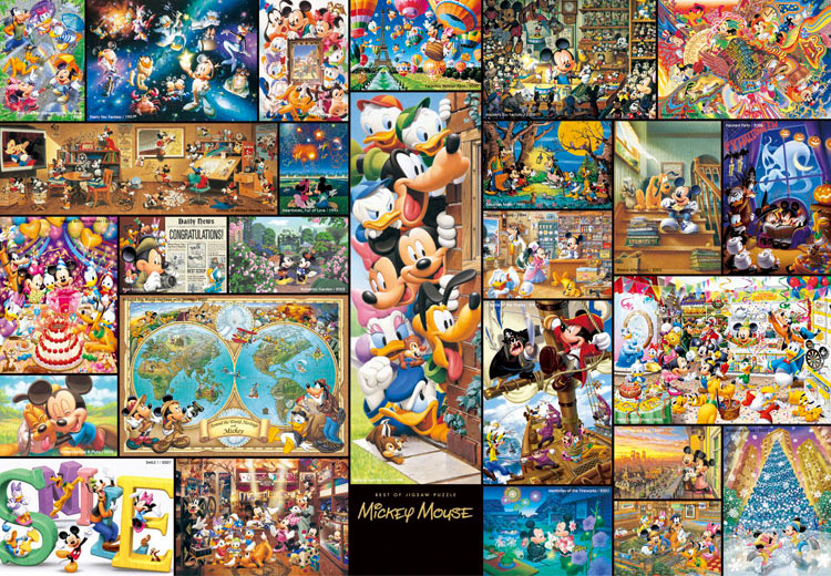 TEN-DG2000-533 ディズニー ジグソーパズルアート集 ミッキーマウス（ミッキー） 2000ピース テンヨー  の商品詳細ページです。｜日本最大級のジグソーパズル通販専門店 ジグソークラブ