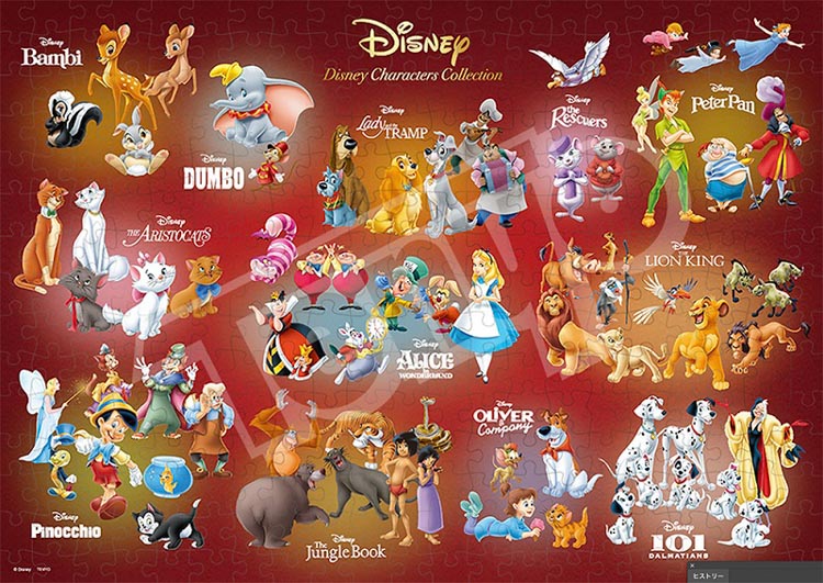 Disney Characters Collection　(オールキャラクター)（ディズニー）　300ピース　ジグソーパズル　TEN-D300-712