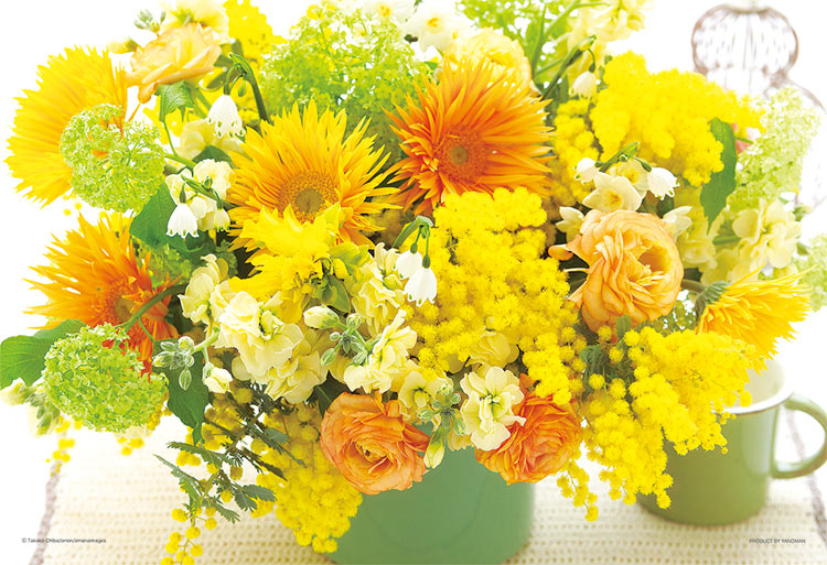 Yam 03 4 フラワー 幸せの黄色い花 300ピース やのまん の商品詳細ページです 日本最大級のジグソーパズル通販専門店 ジグソークラブ