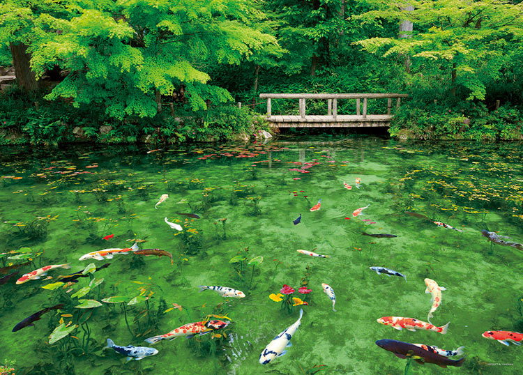 YAM-05-1021　風景　踊る色彩モネの池 （岐阜県） 500ピース　ジグソーパズル