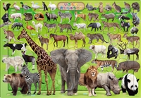 いきものだいしゅうごうペット・動物　63ピース　ピクチュアパズル　APO-26-645