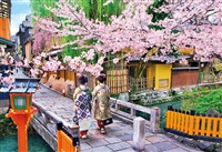 EPO-25-138　風景　桜の巽橋−京都　300ピース　ジグソーパズル