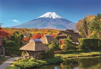 忍野の秋と富士-山梨（風景）　300ピース　ジグソーパズル　EPO-25-198s　［CP-NI］［CP-FJ］