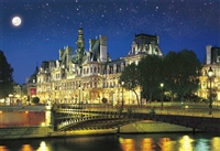 星空のパリ市庁舎　−フランス（風景）　450ピース　ジグソーパズル　EPO-79-367　［CP-FO］［CP-HA］