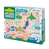 GKN-83809　学研の遊びながらよくわかる　木製パズル 日本地図　47ピース　子供用パズル　［CP-CH］