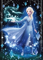 TEN-DSG266-969　ディズニー　きらめく魔法の秘密  （エルサ）（アナと雪の女王）　266ピース　ステンドアートジグソーパズル