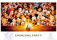 TEN-D1000-434　ディズニー　Dancing　Partyアートコレクション　1000ピース　ジグソーパズル