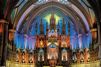 YAM-10-1377　風景　煌めきの聖堂 (モントリオール・ノートルダム大聖堂)　1000ピース　ジグソーパズル　［CP-FO］