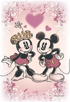 YAM-97-188　ディズニー　KIRIART-Mickey & Minnie-（ミッキー・ミニー）　70ピース　ジグソーパズル