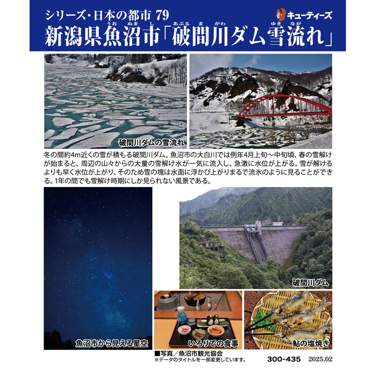 新潟県魚沼市「破間川ダム雪流れ」 (国内風景) 300ピース ジグソーパズル CUT-300-435 26×38cm