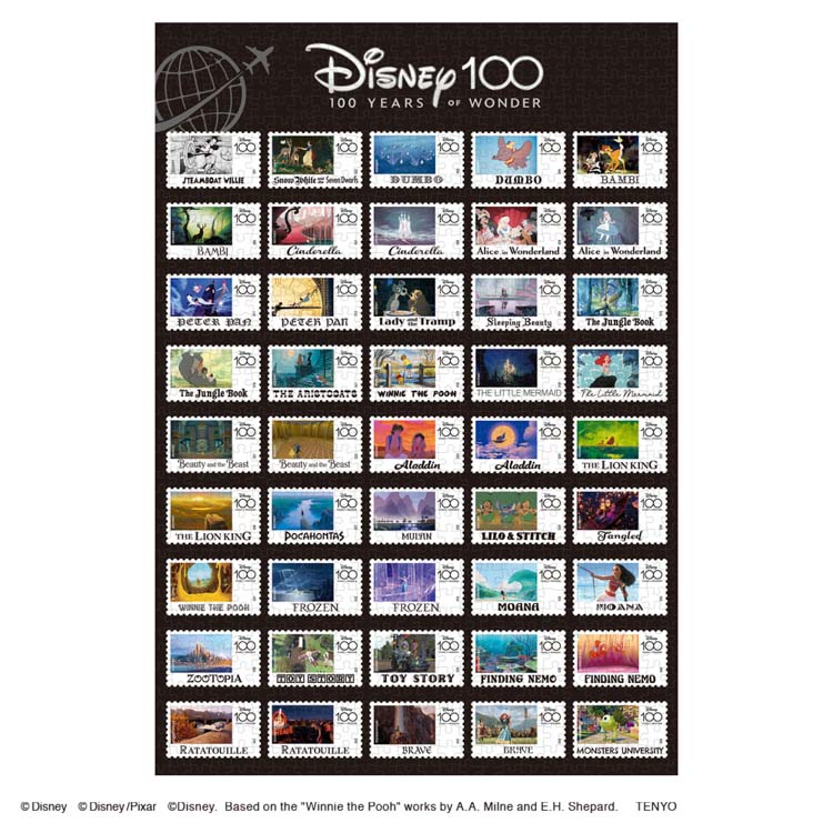 Disney100:World Stamps（ディズニー）　1000ピース　ジグソーパズル　TEN-D1000-012　［CP-DI］