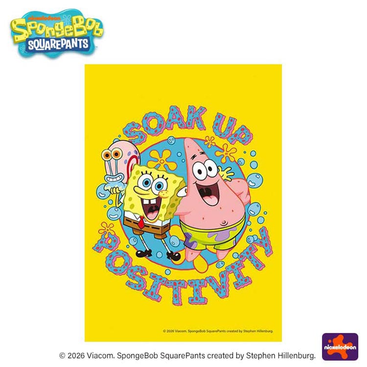 SOAK UP POSITIVITY　 （スポンジ・ボブ）　108ピース　ジグソーパズル　APP-108-092 18.2×25.7cm