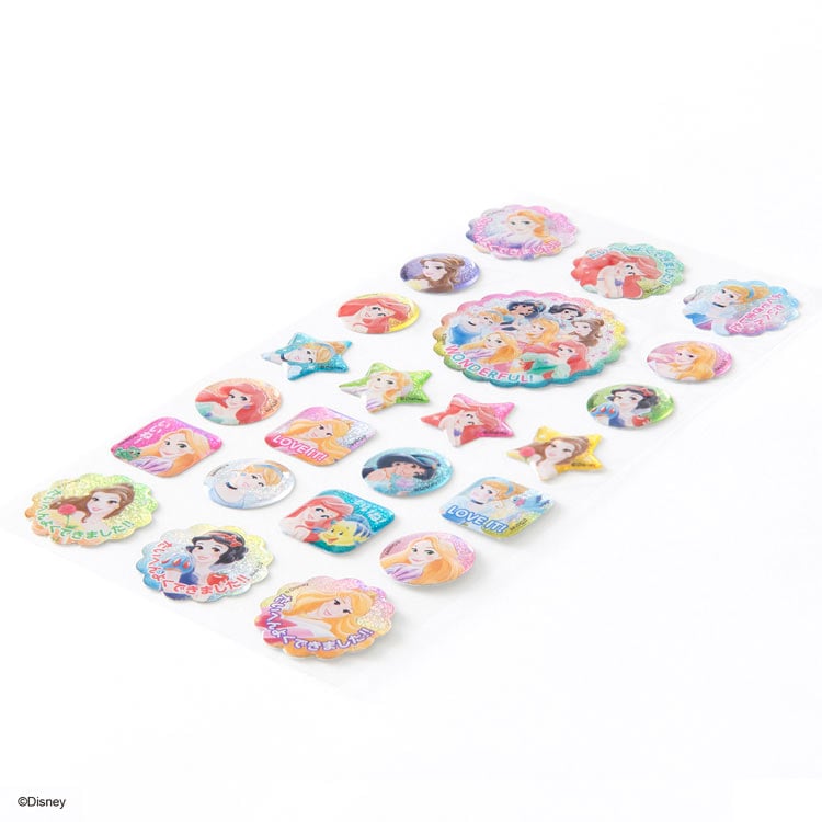 ディズニープリンセス ぷっくりごほうびシール (ディズニー) ●予約 BEV-SL-287 W82×H182mm