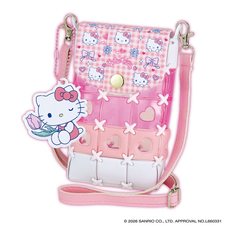 パチェリエ ハローキティ スマホショルダー (ハローキティ) BEV-PCR-057 W140×D40×H190mm