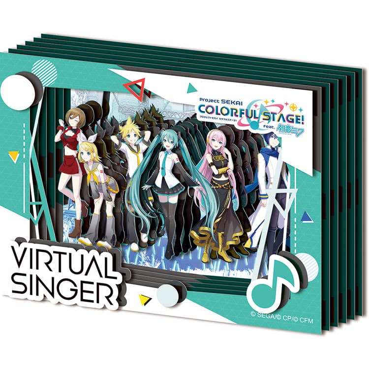 ペーパーシャドーアートミニ バーチャル・シンガー（初音ミク）　初音ミク　●予約　ENS-SA-M36 H96×W128×D20mm