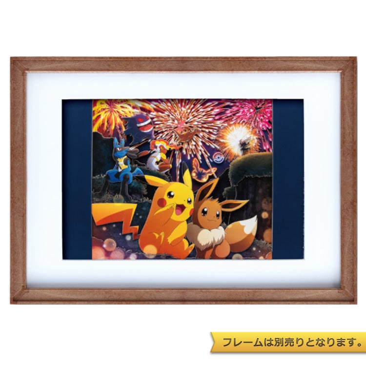 ペーパーシャドーアート　キラキラ花火　(ポケットモンスター)　●予約　ENS-SA-07 H300×W205×D13mm