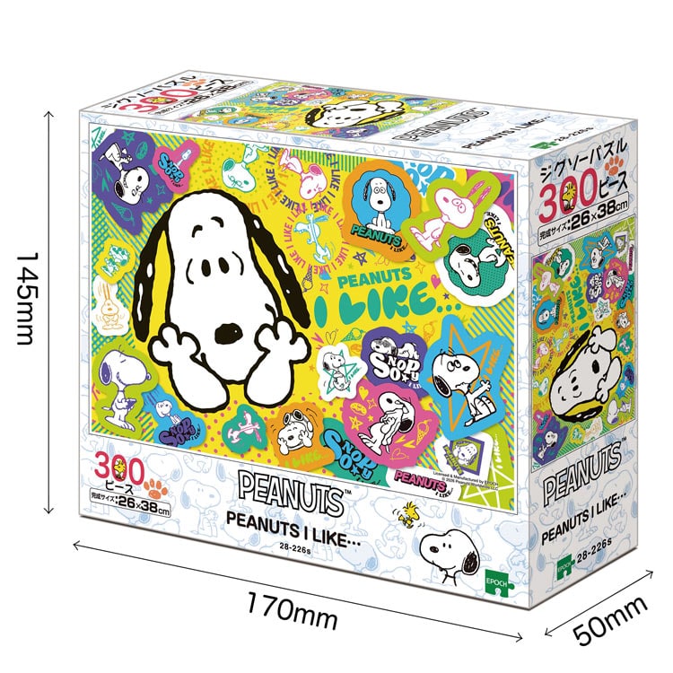 PEANUTS I LIKE... (スヌーピー) 300ピース ジグソーパズル ●予約 EPO-28-226s 26×38cm