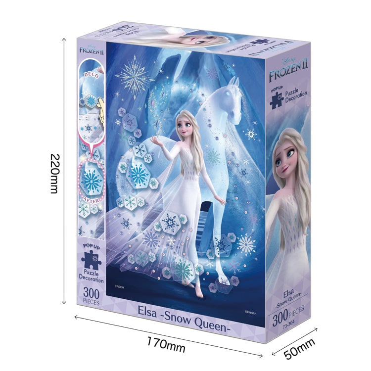Elsa -Snow Queen- (エルサ -スノー クイーン-)　(アナと雪の女王)　300ピース　ジグソーパズル　EPO-73-304　［CP-SS］ 26×38cm