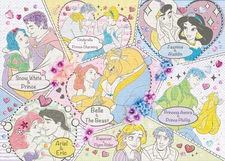 Best Couples（ベストカップル）　(プリンセス)　500ピース　ジグソーパズル　EPO-74-006　［CP-SS］ 38×53cm