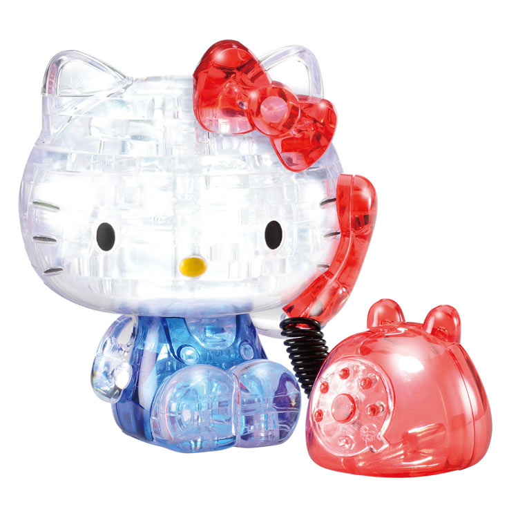 クリスタルギャラリー ハローキティ テレフォン (ハローキティ) 39ピース ●予約 HAN-07672 W95×H145×D45mm