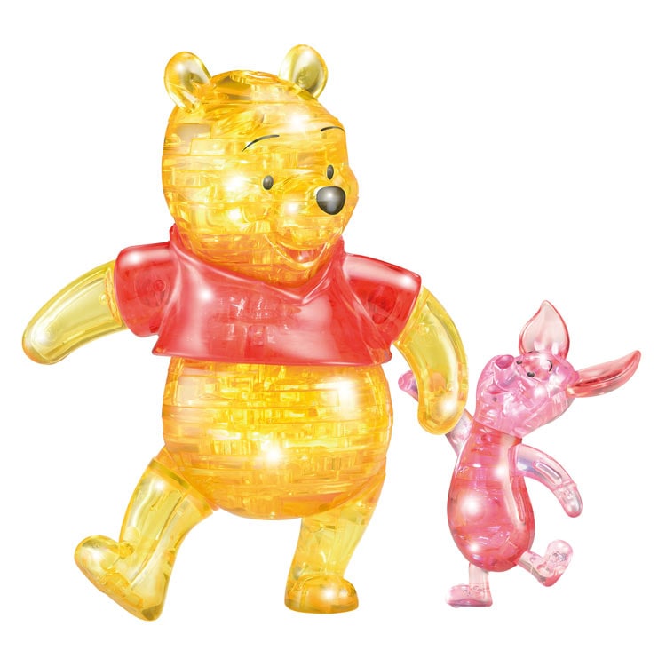 クリスタルギャラリー くまのプーさん&ピグレット (くまのプーさん) 57ピース ●予約 HAN-07677 W95×H145×D45mm