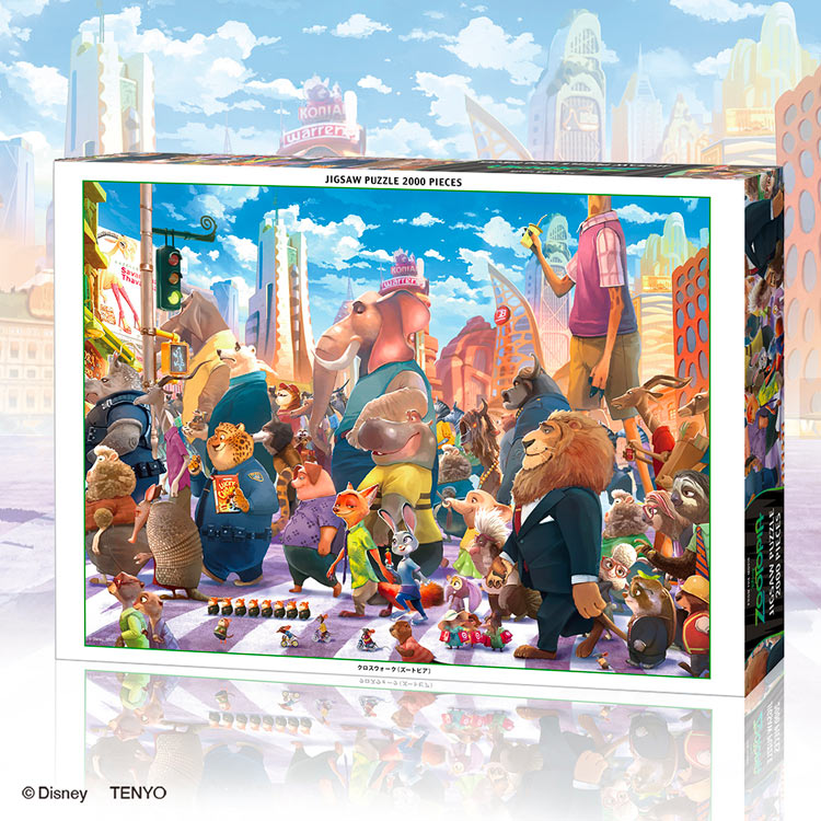 クロスウォーク (ズートピア）　(ズートピア)　2000ピース　ジグソーパズル　●予約　TEN-D2000-637 73×102cm