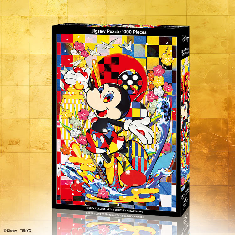 MICKEY COLLAGE (ARTIST SERIES BY MIKA PIKAZO)　(ミッキー＆フレンズ)　1000ピース　ジグソーパズル　●予約　TEN-D1000-913 51×73.5cm