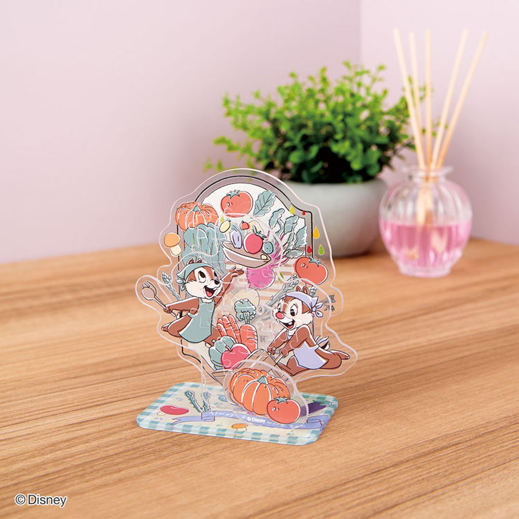 ディズニー アクスタポップ チップ＆デール/ベジタブル　(ディズニー)　34ピース　●予約　BEV-SP-059 H98×W92×D50mm