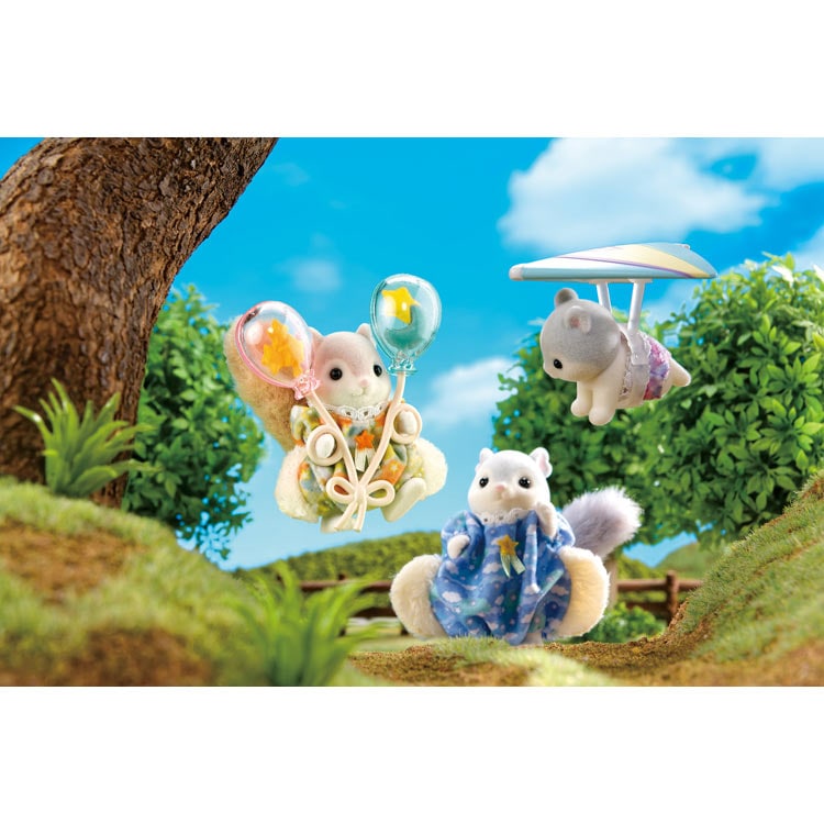 モモンガのきょうだい -お空のおさんぽセット-　●予約　FS-65 W165×D55×H130mm