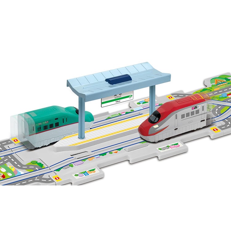 パネルワールド 走る! 新幹線 ストップ&ゴー! E5系はやぶさ・E6系こまちセット MSD-1625 W290×H230×D80mm