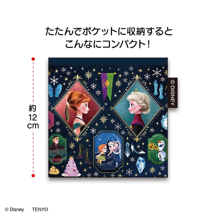 ディズニープレミアムアートバッグ アナと雪の女王L アナと雪の女王 TEN-DEB-L-11 約40cm×約45cm マチ約3cm 持ち手長さ約50cm