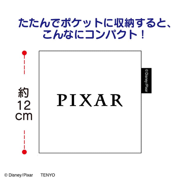 ディズニープレミアムアートバッグ ピクサーキャラクター大集合 L (ディズニー) ●予約 TEN-DEB-L-19 約40cm×約45cm マチ約3cm 持ち手長さ約50cm