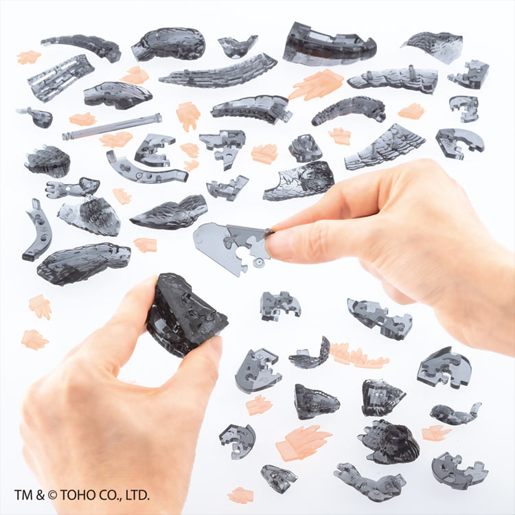 ゴジラ - 発光ver. -  （クリスタルパズル）　71ピース　BEV-50323 W110×H175×D56mm