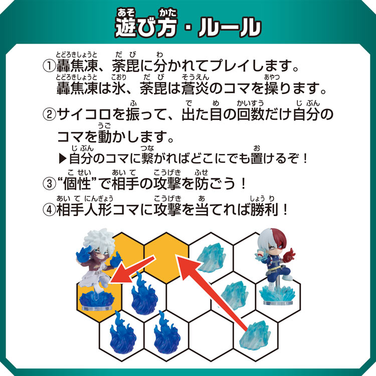 僕のヒーローアカデミア BATTLE GAME HEROES 轟焦凍 VS. 荼毘 ●予約 EPT-07669 W155×D50×H225mm