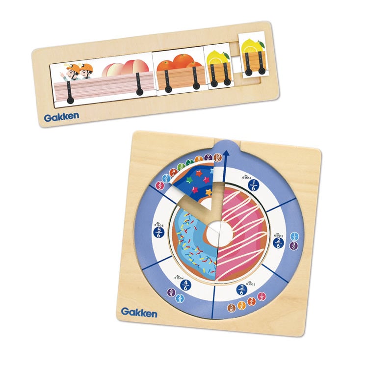 はめて、分けて、見てわかる！あそんでぶんすう　●予約　GKN-83095 W19×H27×D8cm