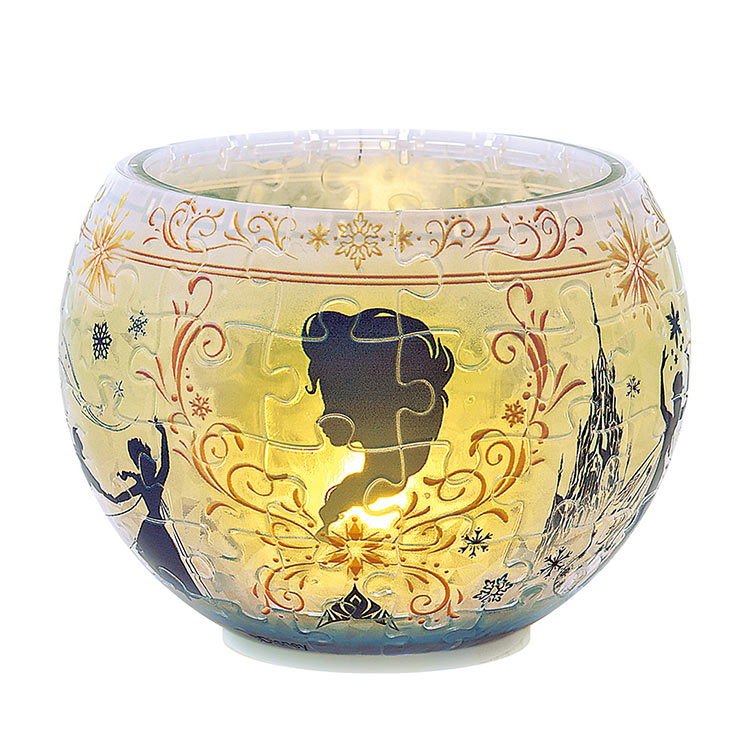 オーロラ・グラス -アナ＆エルサ-　 （ディズニー）　80ピース　YAM-2201-69　［CP-WS］ 直径10cm×高さ7cm