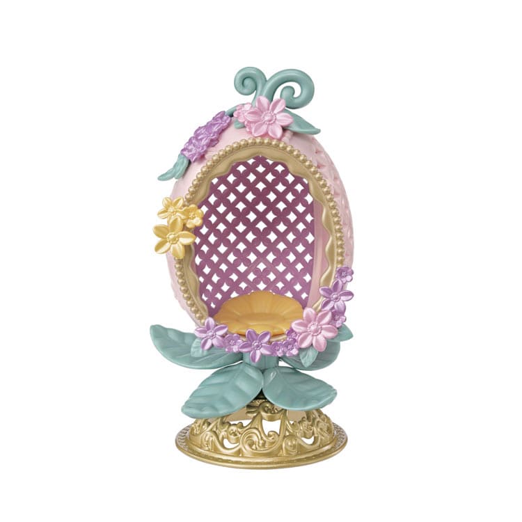 わたウサギのフローラルエッグ　●予約　セ-217 W120×D85×H170mm