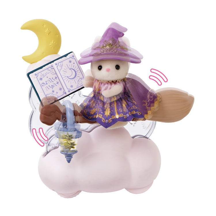 Little Tales Collection 月夜の空飛ぶほうき　●予約　LT-04 W120×D105×H120mm