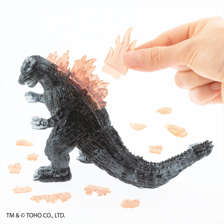 ゴジラ - 発光ver. -  （クリスタルパズル）　71ピース　BEV-50323 W110×H175×D56mm