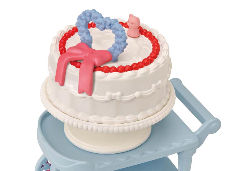 スイートパーティーセット - チャコールネコの女の子 -家具セット　　DF-21　［CP-SF］ W200×D55×H170mm