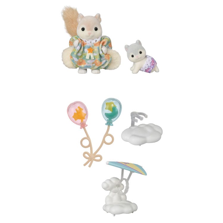 モモンガのきょうだい -お空のおさんぽセット-　●予約　FS-65 W165×D55×H130mm