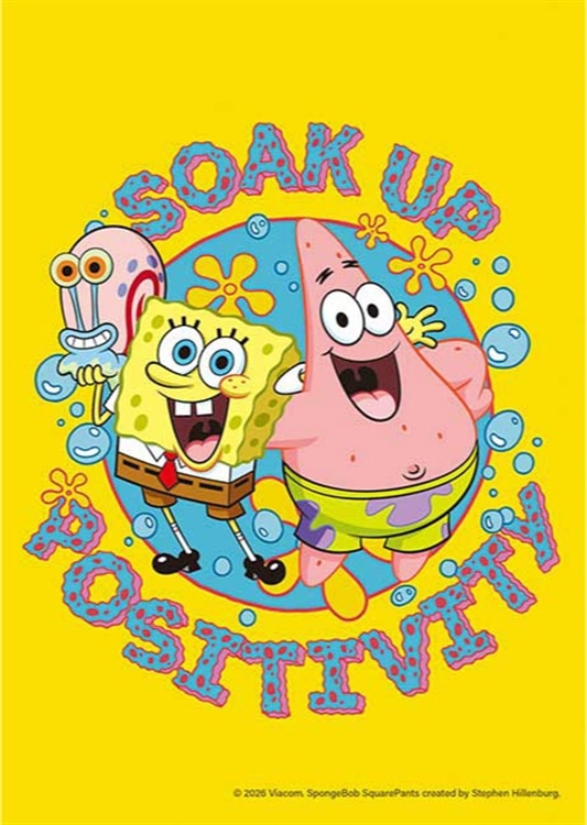 SOAK UP POSITIVITY　 （スポンジ・ボブ）　108ピース　ジグソーパズル　APP-108-092 18.2×25.7cm