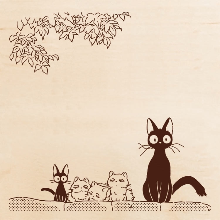 いろどりはんこ ジジの子守り/魔女の宅急便 魔女の宅急便 ●予約 BEV-TSW-193 W60×H60×D23mm